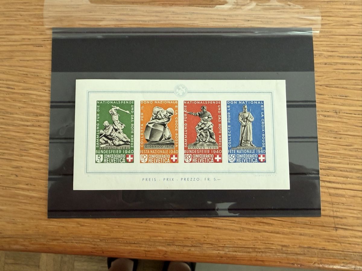Alle Briefmarken: Pro Patria Block 1940 Postfrisch  – Neu (gemäss Beschreibung) aus Murgenthal von Tina_4055