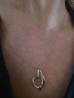 18 Karat Kette mit 18 Karat Gold  Diamanten Anhänger