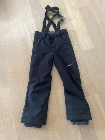 Skihose Spyder schwarz mit Hosenträgern gebraucht