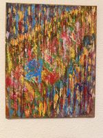 Abstraktes Bild Acryl auf Leinwand handgemalt Unikat guter Z