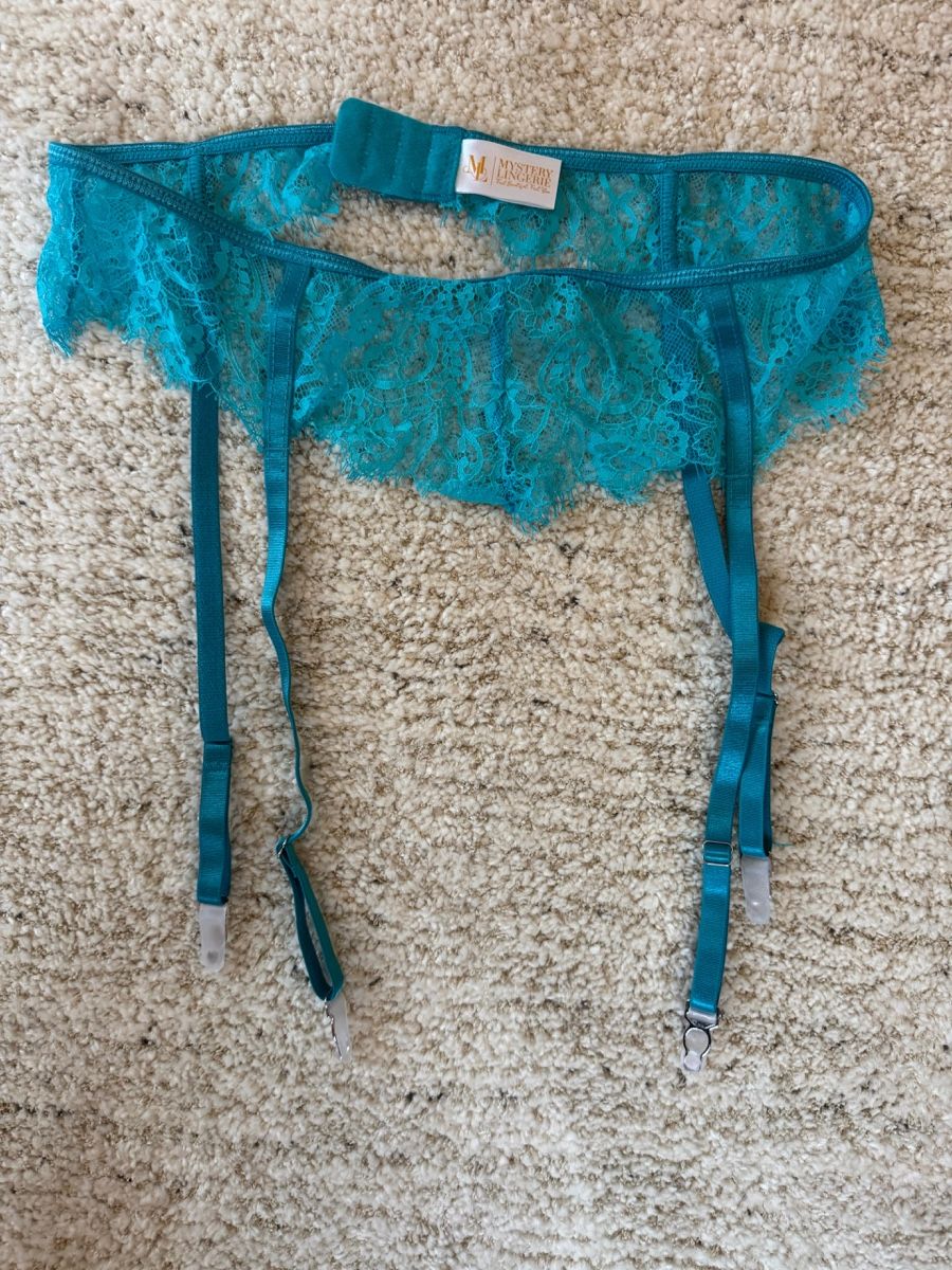 Sonstige Unterwäsche: Lingerie, Top, String, Strumpfband, Türkis – Neu und originalverpackt aus Zollikon von alessandra2m 2