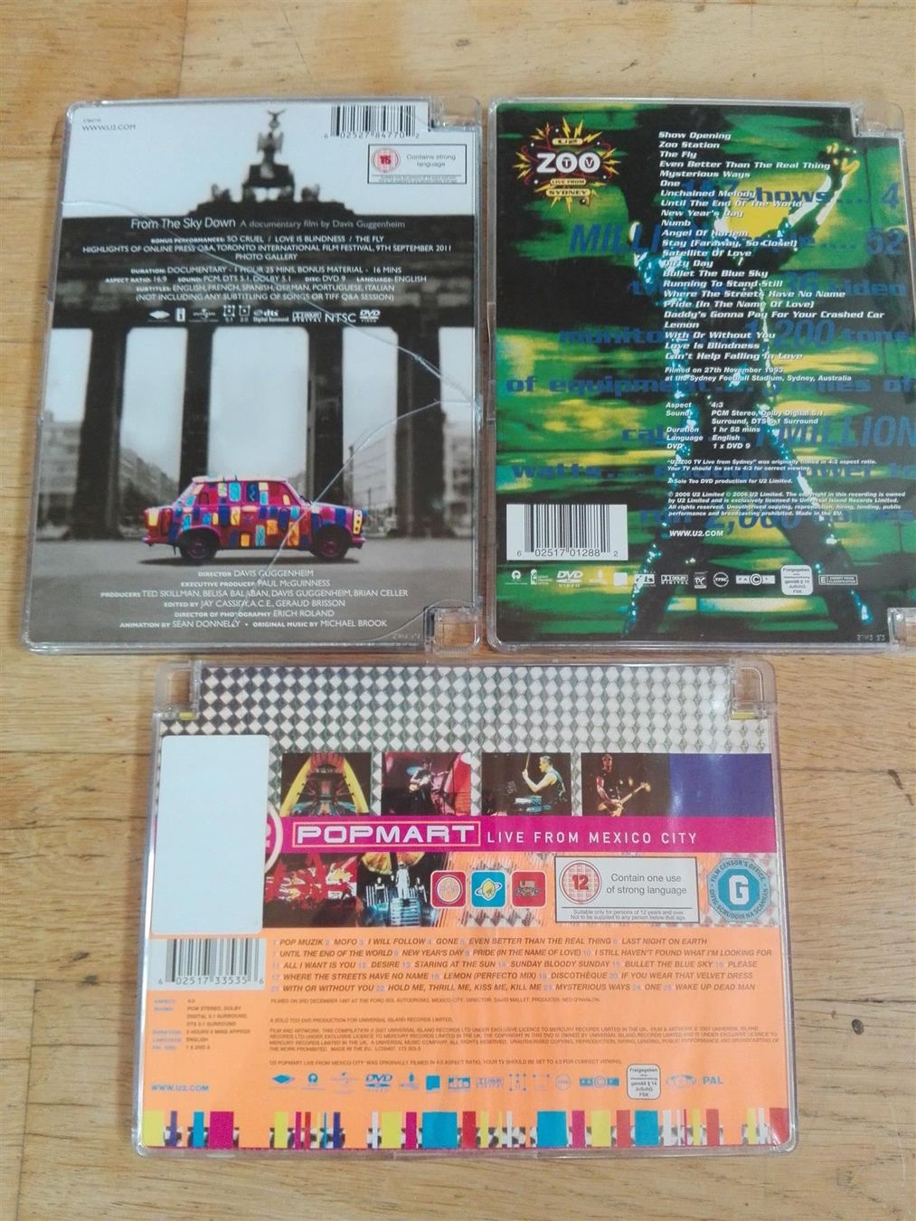 Tutti i DVDs: 9x (U2)  - DVD's (Packet) – Usato da St.Galllen venduto da elkaphone 6