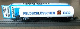 vierachsiger Kesselwagen "FELDSCHLÖSSCHEN BIER", neu & OVP