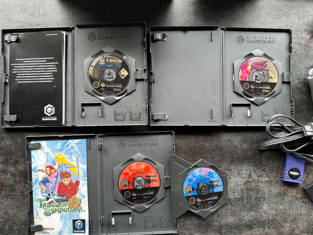 Gamecube OVP mit 3 Spielen und 3 Controllern 2 Memory Cards (Gebraucht ...