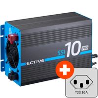 ECTIVE SSI 10 PRO 1000W/12V Wechselrichter 4in1 (CH-Stecker)
