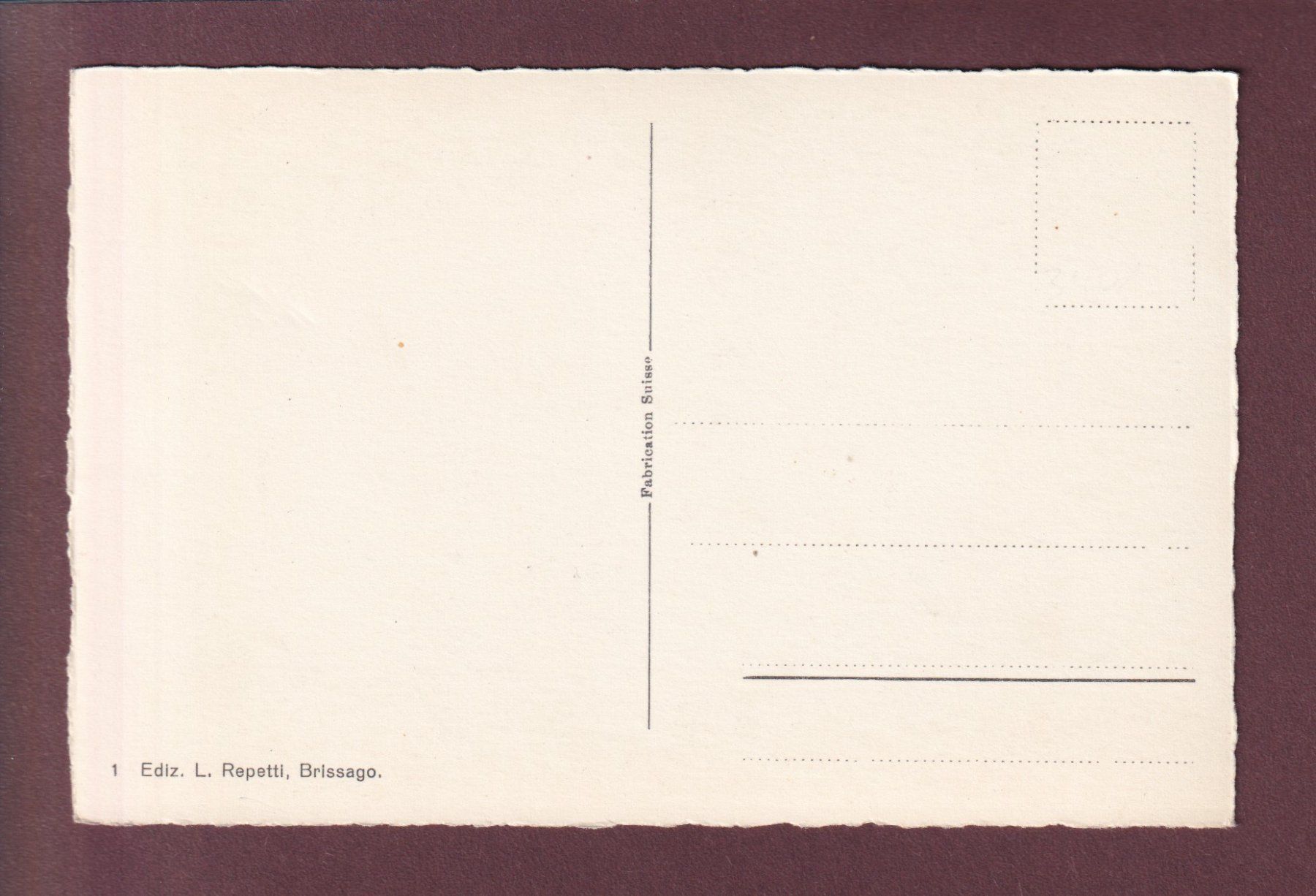 Cartoline postali: BRISSAGO - Chiesa - Bambini – Usato da Pully venduto da nicecards 1