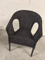 korbsessel schwarz