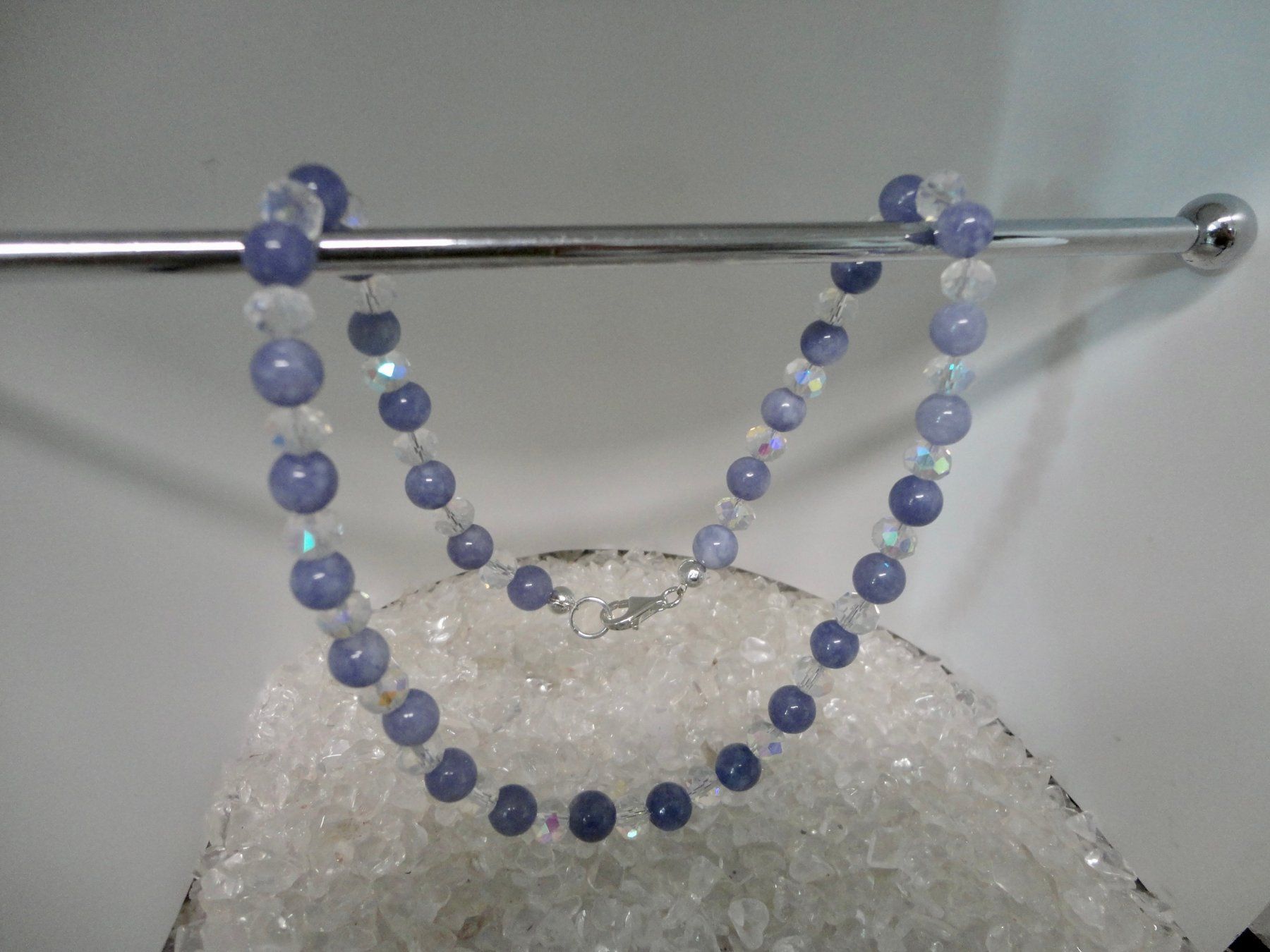 Catenine: Halskette Chalcedon, Tschechischer-Kristall. – Nuovo (secondo la descrizione) da Biberist venduto da tl-schmuck