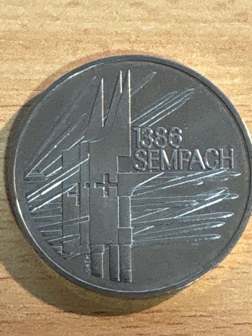 Alle Münzen: 5 Franken 1986 Sempach – Gebraucht aus Ibach von lisch3