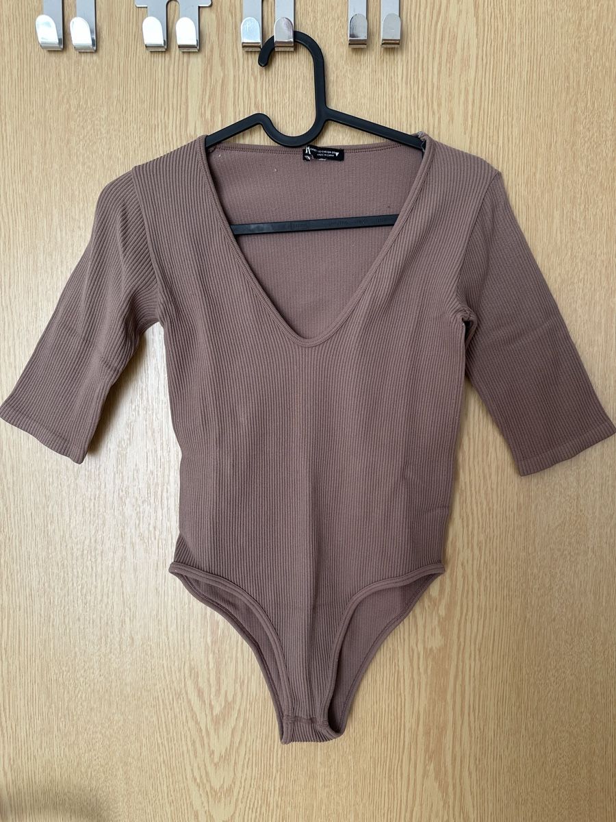 Zara Top: Body Zara XS brown/tan – Usato da Gordola venduto da EleSecondHand-TCG