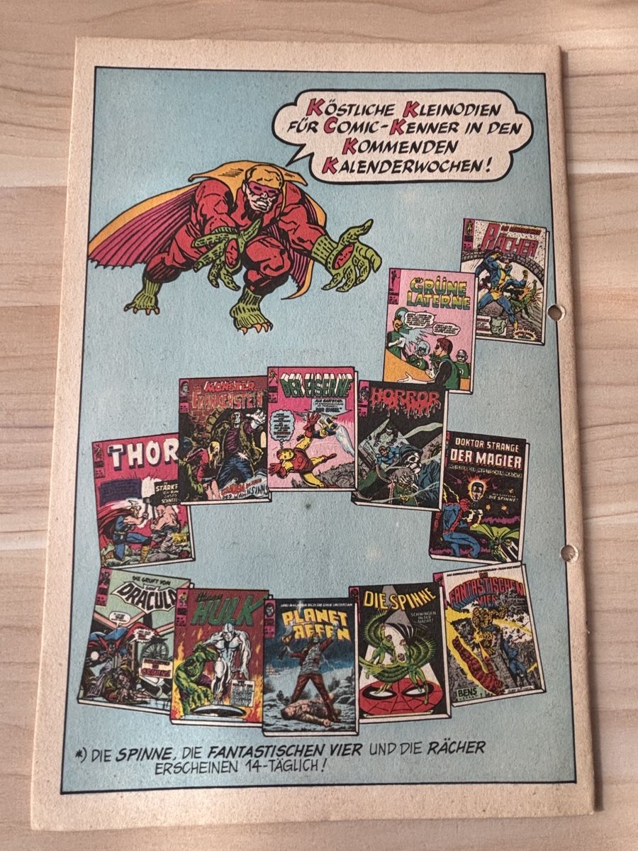 Comics: Die Fantastischen Vier Marvel Heft 63, 1.Warlock – Gebraucht aus Kehrsatz von Raboy 1