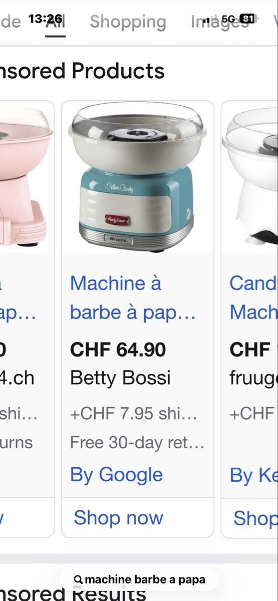 Elettrodomestici da cucina: Machine Barbe à papa – Usato da Morges venduto da cel_hps9 2