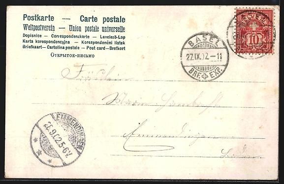 Cartoline postali: Basel, Alte Rheinbrücke mit Strassenbah – Usato da Berlin venduto da bartko-reher 1