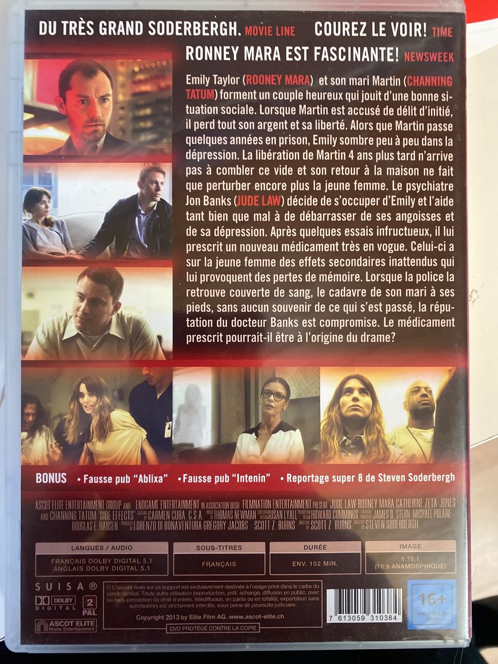 Tutti i DVDs: Effets Secondaires DVD Thriller Soderbergh, – Usato da Le Brassus venduto da cinema13 1