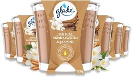 Duft-Kerze im Glas, 6er Pack, Sensual Sandalwood and Jasmine