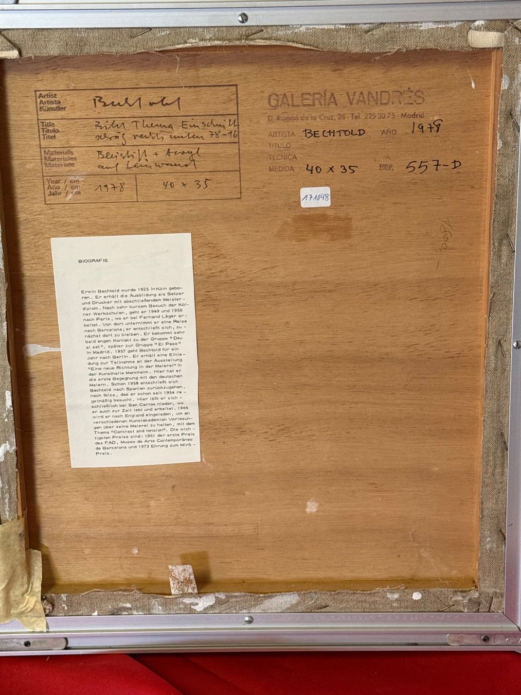 Gemälde: BECHTOLD Erwin 1925-2022 Mischtechnik signiert – Gebraucht aus Bern von Jwpm66 4
