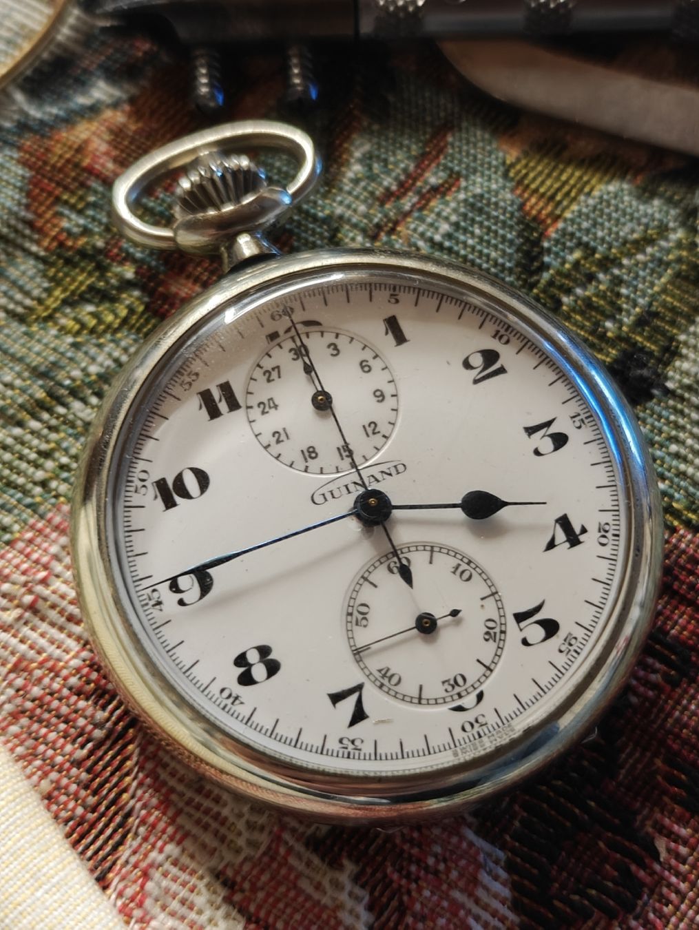 Omega Uhren: Guinand Taschenuhr Stopuhr – Gebraucht aus Malans GR von mesmen
