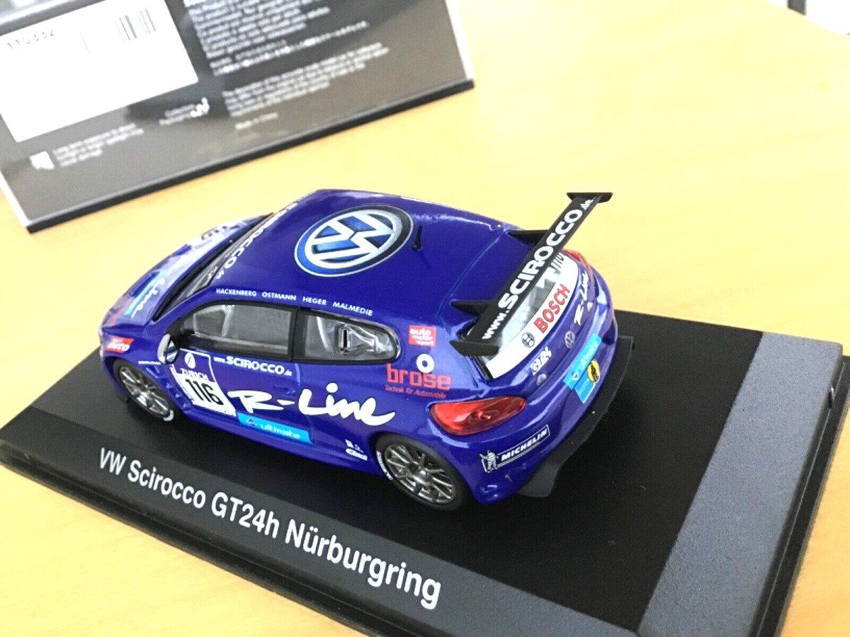 Volkswagen Modellini d'auto: VW Scirocco GT24h Nürburgring – Nuovo e nell'imballaggio originale da Flawil venduto da Imperiosud 2