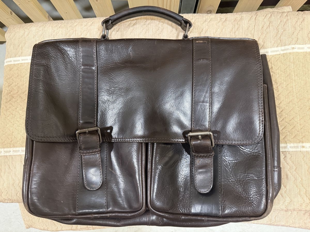 Maddison Borse: Cartable Maddison cuir brun ordinateur / business – Usato da Porrentruy venduto da Aussie25 2