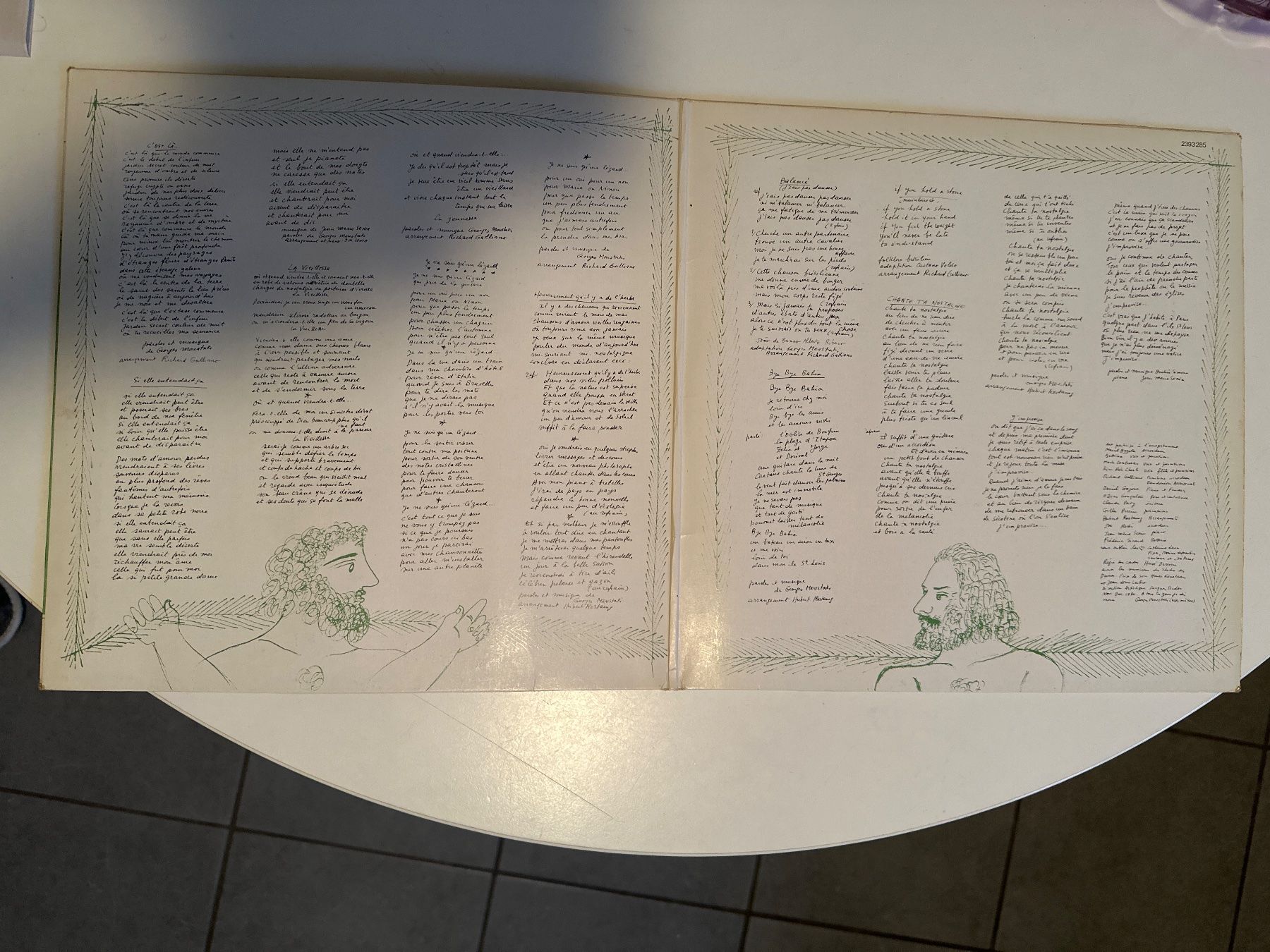 Schallplatten: Georges Moustaki – Gebraucht aus Zürich von Chaeffeler 1