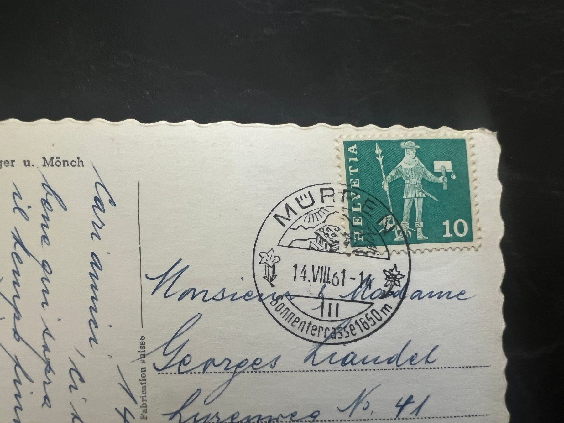 Ansichtskarten: AK  1937 Grindelwald     (G3343) – Gebraucht aus Hinwil von Sidi4 1