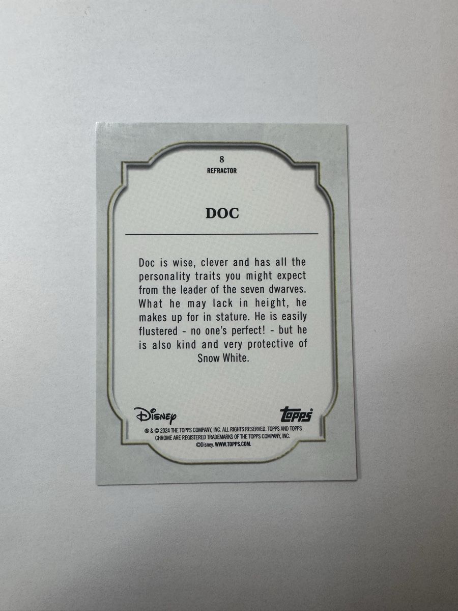 Topps Carte collezionabili: 2024 Topps Chrome Disney Doc Refractor  – Usato da Stetten AG venduto da Dekis-Tradingcards 3