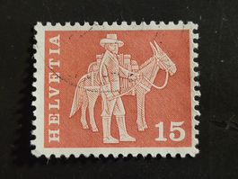 Timbre CH 1960 (10. V.) N° 357 - Convoyeur avec mulet