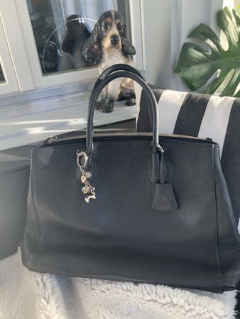 Handtasche Abro Busy Big schwarz Leder sehr guter Zustand