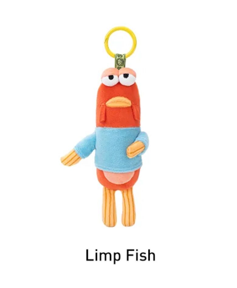 Pop Mart Statuette: POP MART Bikini Bottom Buddies Plush Pendant LIMP FISH – Nuovo e nell'imballaggio originale da Belmont-Lausanne venduto da HausPopCharm 3