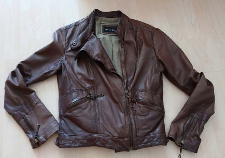 Lederjacke Massimo Dutti braun Grösse S guter Zustand