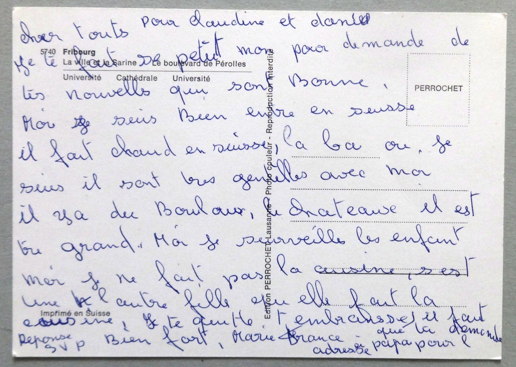Cartes postales: Fribourg – D'occasion à Fétigny par Billy2miny 1