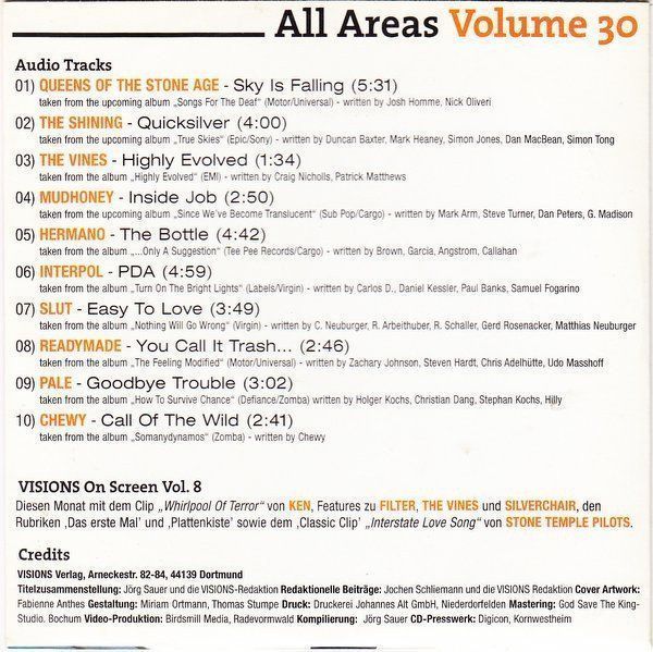 CD: All Areas Volume 30 F15 – Usato da Sessa venduto da fraenklishop 1