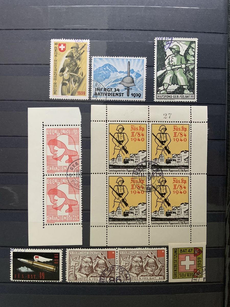 Alle Briefmarken: Soldatenmarken – Gebraucht aus Binningen von chr_cr5n