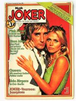 MUSIK JOKER HEFT 1977 - COVER ROD STEWART & BRITT EKLAND