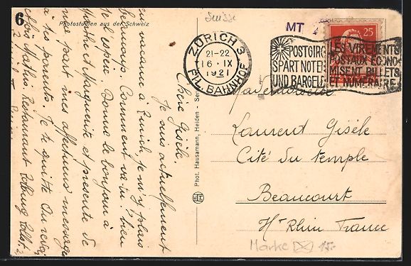 Cartoline postali: AK Wagenhausen, Klosterhof, 1921 – Usato da Berlin venduto da bartko-reher 1