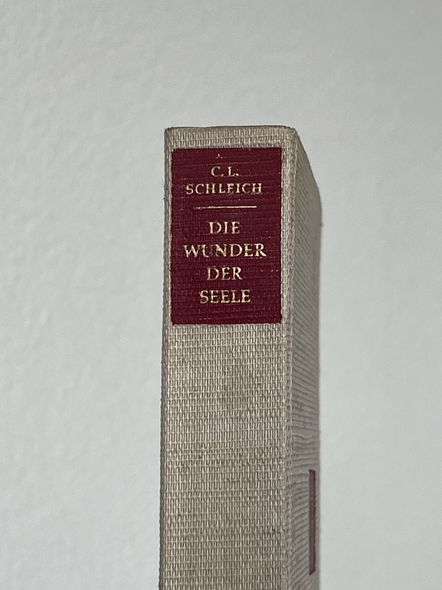 Libri: Die Wunder der Seele - C. L. Schleich – Usato da Bülach venduto da mga_m6p2 1