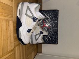 Air Jordan 4 Retro Night Blue , Taille 41, Comme Neuf
