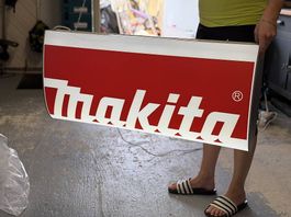 Makita Leuchtreklame