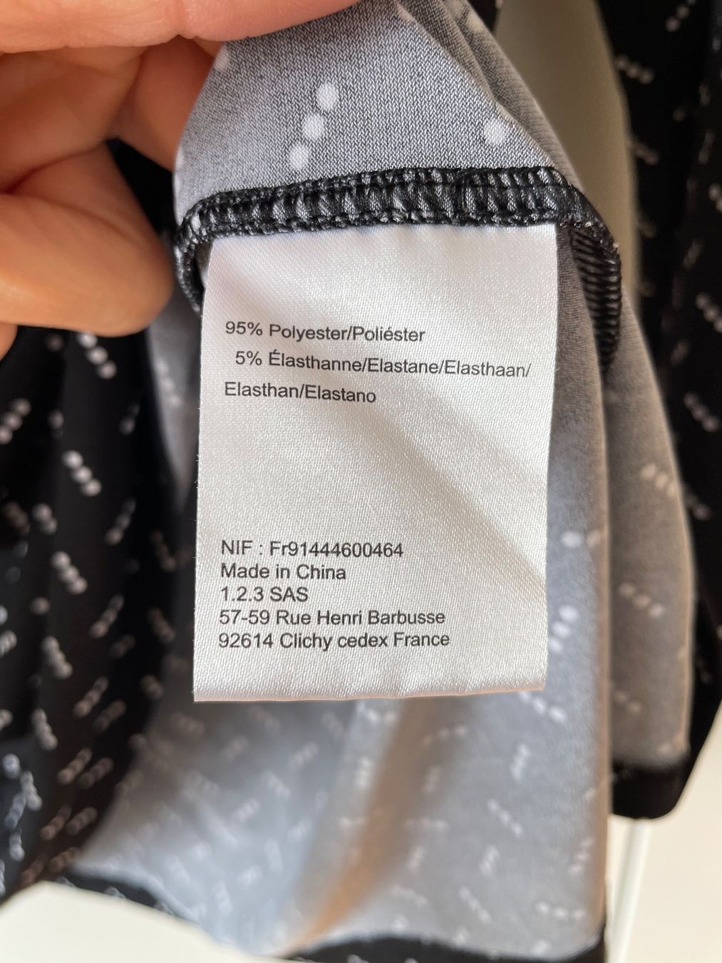 Camicette: 123 Paris Bluse, schwarz/weiss, Gr. 38 – Usato da Neukirch an der Thur venduto da bee88 2