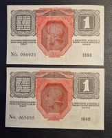 Deutschösterreich "Eine Krone", 2 Stück, 1916