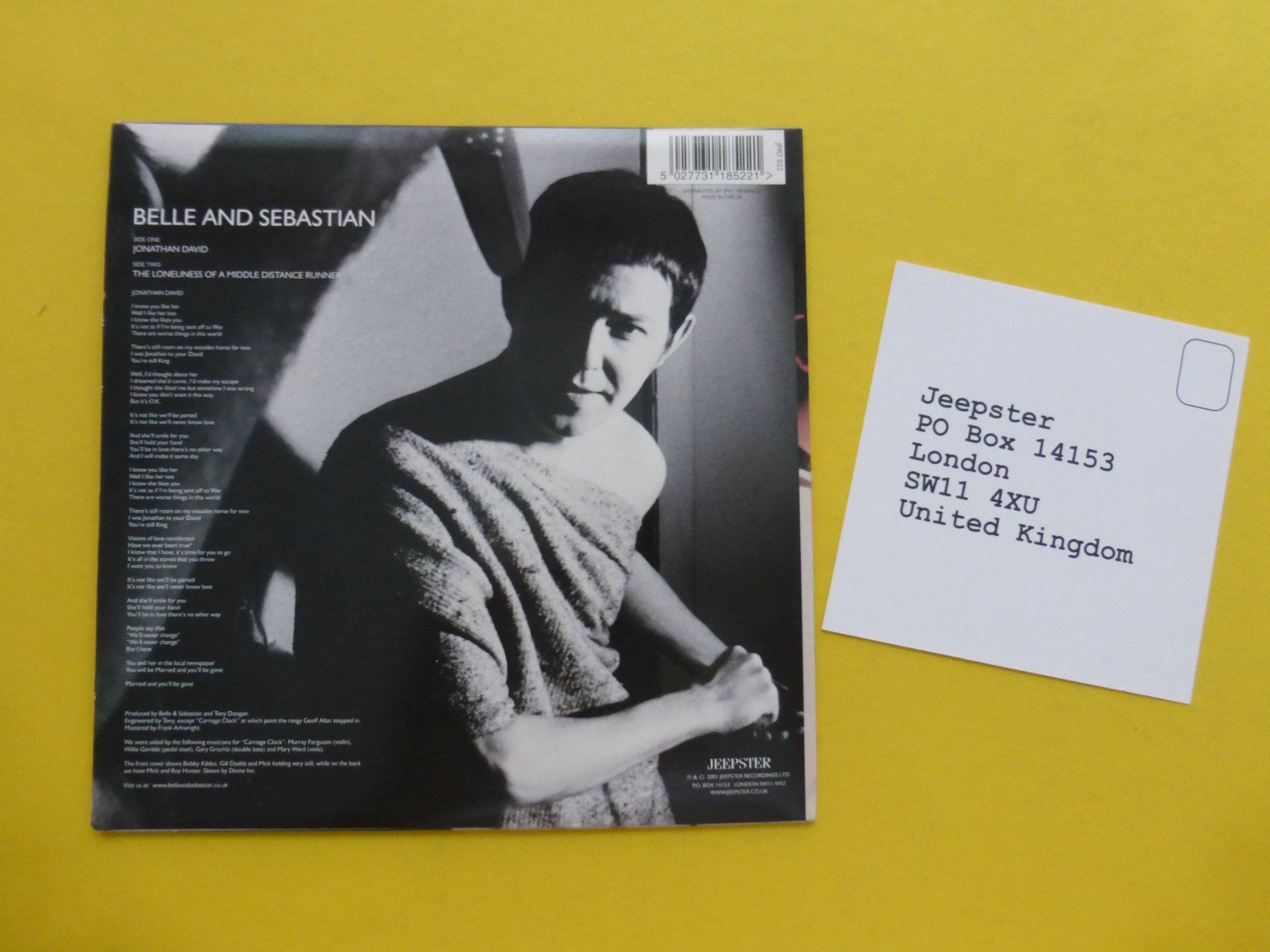 Dischi in vinile: Belle & Sebastian – Sing Jonathan David – Usato da Zürich venduto da Swiss57 1