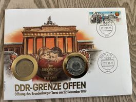 Münzbrief Öffnung DDR-Grenze 1989