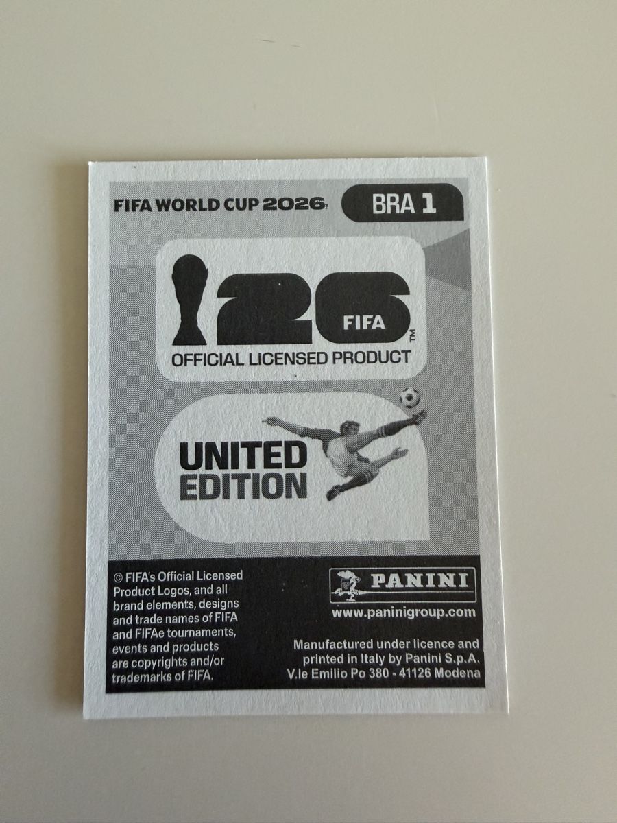 Panini Carte collezionabili: Panini FIFA 2026 - BRA 1 – Nuovo (secondo la descrizione) da Nyon venduto da Alex017 1
