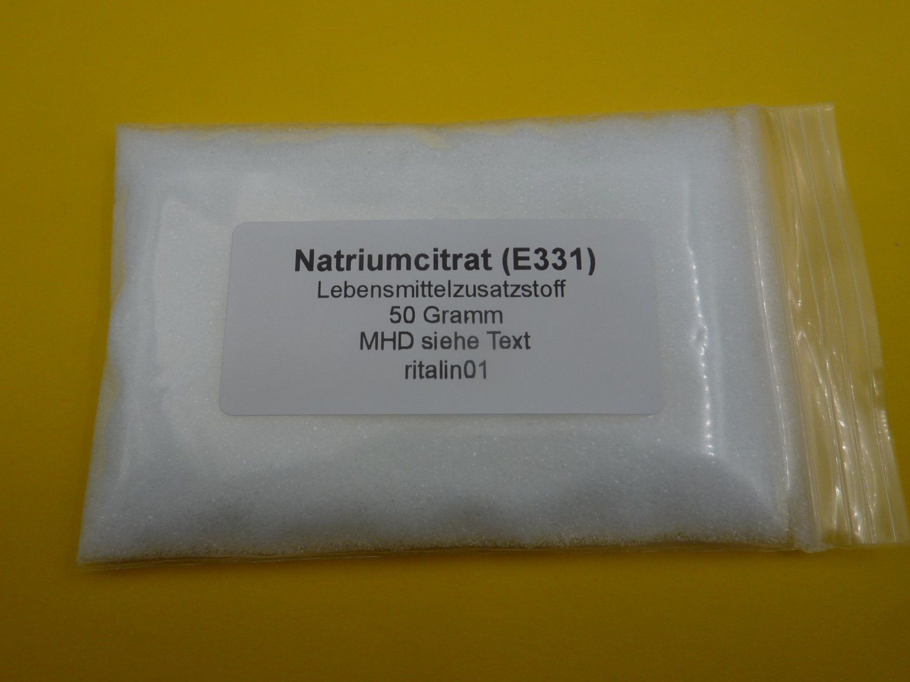 Cibi & Specialità: 50g Natriumcitrat (E331) – Nuovo e nell'imballaggio originale da Lömmenschwil venduto da ritalin01