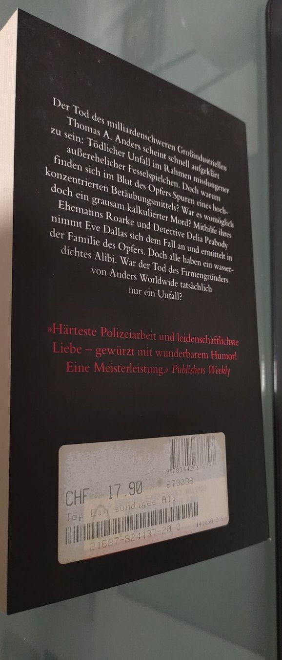 Libri: Nora Roberts Schreibt als JD Robb Ein Sündiges Alibi – Nuovo (secondo la descrizione) da Dottikon venduto da Oldyfreak 1