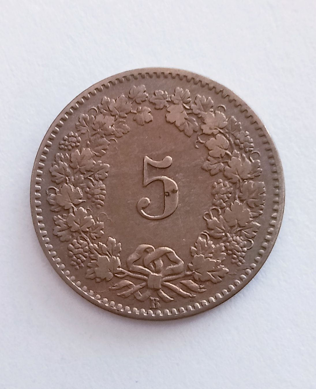 Tutti le monete: 5 Rappen 1872, Schweiz, vorzüglich – Usato da thoerigen venduto da grimselcat 1