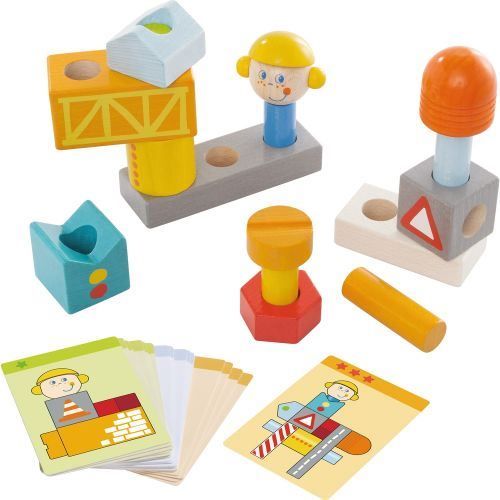 Haba Giocattoli: Haba Steckspiel Auf der Baustelle – Nuovo e nell'imballaggio originale da Wangen b. Olten venduto da Babywohl 1