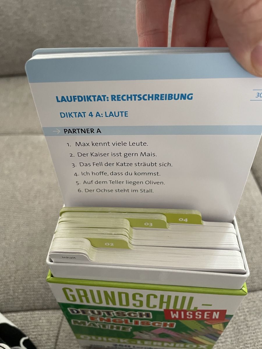 Sonstiger Schulbedarf: Lernkarten Schule – Neu (gemäss Beschreibung) aus Zürich von Ran25 4