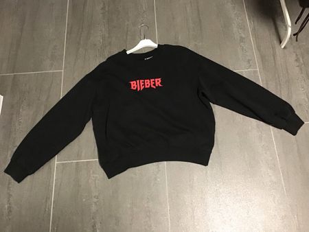Pullover Justin Bieber schwarz Grösse M guter Zustand