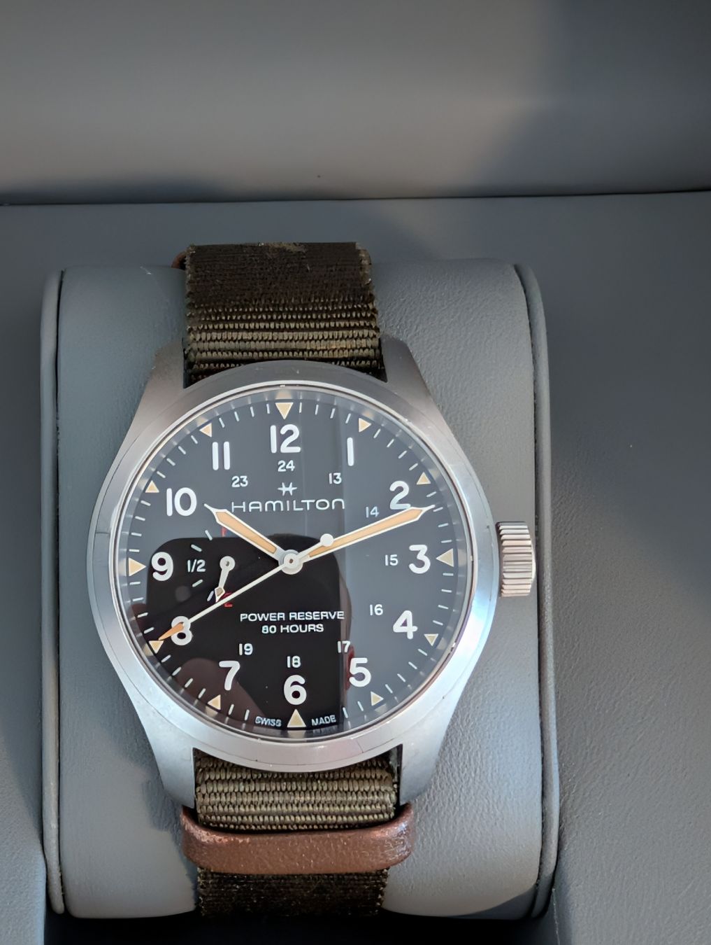 Hamilton Orologi: Khaki Field Power Reserve 40 mm – Usato da Mols venduto da Mountain_Picture 2